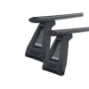 Rhino Rack JA2737 Vortex RL210 Black 2 Bar Roof Rack for LAND ROVER Defender 3dr SUV with Rain Gutter (2010 to 2020)
