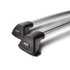 Yakima Aero FlushBar Silver 2 Bar Roof Rack for DAIHATSU Sirion 5dr Hatch with Bare Roof (2005 to 2012)