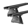 Yakima TrimHD BaseLine Black 2 Bar Roof Rack for GMC Sierra 2500HD Double Cab 4dr Ute with Bare Roof (2019 onwards) - Clamp Mount