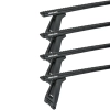 Rhino Rack JC-05072 Sportz RL210 Black 4 Bar Roof Rack for Mitsubishi L300 4dr MWB/LWB Low Roof with Rain Gutter (1980 to 2013) - Gutter Mount