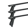 Rhino Rack JC-04746 Sportz RL210 Black 3 Bar Roof Rack for Mitsubishi Walkthrough (incl. Express) 2dr Van with Rain Gutter (1994 onwards) - Gutter Mount