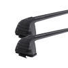 Rhino Rack RV0302B Vortex ROC25 Flush Black 2 Bar FMP Roof Rack for Mitsubishi ASX XA-XD 5dr SUV with Bare Roof (2010 onwards) - Factory Point Mount