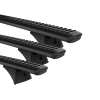 Rhino Rack JC-04999 Sportz RX300H Black 3 Bar Roof Rack for Land Rover Range Rover 5dr SUV with Bare Roof (2002 to 2012) - Factory Point Mount