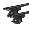 Yakima TrimHD Thru bar Black 2 Bar Roof Rack for MITSUBISHI Triton MQ-MR 4dr Ute with Bare Roof (2015 onwards)