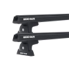 Rhino Rack JC-01366 Heavy Duty RLT600 Black 2 Bar Roof Rack for ISUZU D-Max 4dr Ute with Tub Rack (2020 onwards)