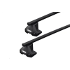 Thule 7105 SquareBar Evo Black 2 Bar Roof Rack for BYD Dolphin 5dr Hatch with (2023 onwards) - Clamp Mount