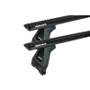 Rhino Rack JC-04119 Sportz RL150 Black 2 Bar Roof Rack for Daihatsu Rocky 2dr SUV with Rain Gutter (1984 to 1999) - Gutter Mount