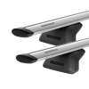 Yakima JetStream Thru bar Silver 2 Bar Roof Rack for MITSUBISHI Outlander 5dr SUV with Flush Roof Rail (2021 onwards)