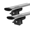 Yakima JetStream Thru bar Silver 2 Bar Roof Rack for MITSUBISHI ASX 5dr SUV with Factory Mounting Point (2010 to 2019)