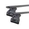 Rhino Rack JA2491 Vortex RL110 Black 2 Bar Roof Rack for MITSUBISHI L200 2dr Van with Rain Gutter (1984 to 1986)