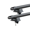 Yakima HD Bar BedRock Black 2 Bar Roof Rack for RAM 1500 DS Quad Cab (Smaller Rear Doors) 4dr Ute DS Quad Cab with Bare Roof (2011 onwards) - Clamp Mount
