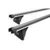 Prorack Heavy Duty Silver 2 Bar Roof Rack for Mazda BT-50 Gen 3 4dr Ute with Bare Roof (2020 onwards) - Track Mount