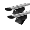 Yakima JetStream Thru bar Silver 2 Bar Roof Rack for GREAT WALL Steed Double Cab 4dr Ute with Raised Roof Rail (2016 onwards)