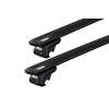 Thule WingBar Evo Black 2 Bar Roof Rack for MG 5 5dr Wagon with Raised Roof Rail (2020 onwards)