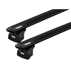 Thule 753 WingBar Rapid System Black 2 Bar Roof Rack for Alfa Romeo Stelvio 5dr SUV with Flush Roof Rail (2017 onwards) - Flush Rail Mount