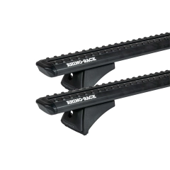 Rhino Rack JC-03796 Sportz RCH Black 2 Bar Roof Rack RCH suits Toyota Hilux N80 (Rogue) 4dr Ute with Bare Roof (2021 onwards) - Tub Track Mount