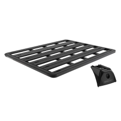 Rhino Rack JC-03169 Pioneer 5 Platform (1928mm x 1376mm) with RX300H Legs for Land Rover Discovery 5dr SUV with Factory Fitted Track (2005 to 2017) - Factory Point Mount