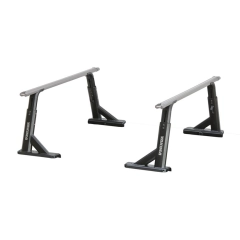 Yakima OverHaul HD Black 2 Bar Roof Rack for GMC Sierra 2500HD Double Cab 4dr Ute with Bare Roof (2019 onwards) - Clamp Mount