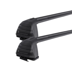 Rhino Rack RV0302B Vortex ROC25 Flush Black 2 Bar FMP Roof Rack for Mitsubishi ASX XA-XD 5dr SUV with Bare Roof (2010 onwards) - Factory Point Mount