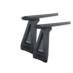 Rhino Rack JA2740 Vortex RL280 Black 2 Bar Roof Rack for LAND ROVER Discovery 5dr SUV with Rain Gutter (1991 to 2005)