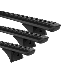 Rhino Rack JC-04999 Sportz RX300H Black 3 Bar Roof Rack for Land Rover Range Rover 5dr SUV with Bare Roof (2002 to 2012) - Factory Point Mount