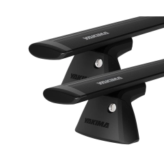Yakima JetStream Thru bar Black 2 Bar Roof Rack for RAM 1500 Crew Cab DS/Classic 4dr Ute with Bare Roof (2013 onwards)