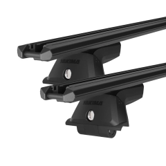 Yakima TrimHD Thru bar Black 2 Bar Roof Rack for MITSUBISHI ASX 5dr SUV with Factory Mounting Point (2010 to 2019)