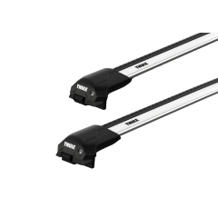 Thule WingBar Edge Silver 2 Bar Roof Rack for MG 5 5dr Wagon with Raised Roof Rail (2020 onwards)