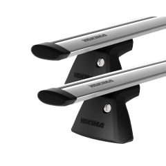 Yakima JetStream BaseLine Silver 2 Bar Roof Rack for GMC Sierra 2500HD Double Cab 4dr Ute with Bare Roof (2019 onwards) - Clamp Mount