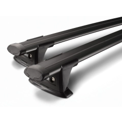 Yakima Aero ThruBar Black 2 Bar Roof Rack for BYD Shark 4dr Ute with Raised Roof Rail (2024 onwards) - Raised Rail Mount