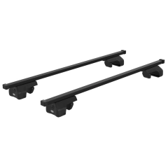 CRUZ Euro 2 Bar Roof Rack for Chevrolet Niva 5dr SUV with Raised Roof Rail (2011 onwards) - Raised Rail Mount