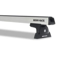 Rhino Rack JA7940 - Heavy Duty RLT600 Ditch Mount Silver 1 Bar Roof Rack for DODGE RAM 4dr 4dr Ute from 2010