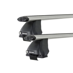 Rhino Rack JA1846 Vortex 2500 Silver 2 Bar Roof Rack for Mitsubishi Lancer CE 5dr Wagon with Bare Roof (1996 to 2003) - Clamp Mount