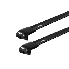 Thule WingBar Edge Black 2 Bar Roof Rack for MG 5 5dr Wagon with Raised Roof Rail (2020 onwards)
