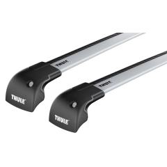 Thule 9592 WingBar Edge Rapid System Silver 2 Bar Roof Rack for Porsche Macan 5dr SUV with Flush Roof Rail (2014 onwards) - Flush Rail Mount