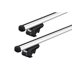 Thule ProBar Evo Silver 2 Bar Roof Rack for MG 5 5dr Wagon with Raised Roof Rail (2020 onwards)