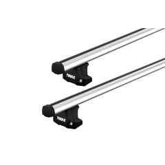 Thule ProBar Evo Silver 2 Bar Roof Rack for PORSCHE Cayenne 5dr SUV with Factory Fitted Track (2003 to 2010)