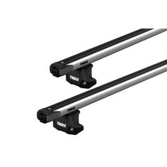 Thule 7107 SlideBar Evo Silver 2 Bar Roof Rack for GMC Hummer EV 4dr Ute with Factory Mounting Point (2022 onwards) - Factory Point Mount