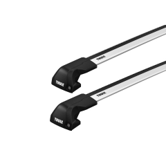 Thule WingBar Edge Silver 2 Bar Roof Rack for MG EHS 5dr SUV with Flush Roof Rail (2018 onwards)