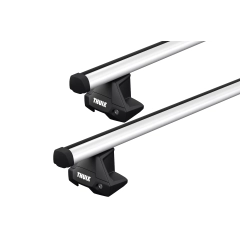 Thule ProBar Evo Silver 2 Bar Roof Rack for DAIHATSU Sirion 5dr Hatch with Bare Roof (2018 onwards)