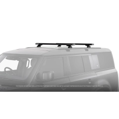 Rhino Rack JC-01932 Reconn-Deck 2 Bar Roof Rack System for Land Rover Defender 90 Gen2 3dr SUV with Factory Fitted Track (2020 onwards) - Custom Point Mount