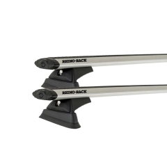 Rhino Rack JB0025 Vortex RCL Trackmount Silver 2 Bar Roof Rack for DAIHATSU Handivan 2dr Van with Bare Roof (1999 to 2002)