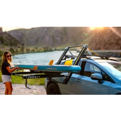 Dropracks 1400mm Elevating Roof Racks with Thule 7104 Legs for Chrysler 300C 5dr Wagon with Raised Roof Rail (2004 to 2010) - Raised Rail Mount