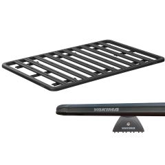 Yakima LNL Platform L (1380mm x 1390mm) Black Bar Roof Rack for SSANGYONG Stavic 5dr MPV with Raised Roof Rail (2014 onwards)