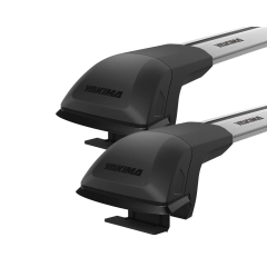 Yakima JetStream FX Silver 2 Bar Roof Rack for Haval H9 5dr SUV with Raised Roof Rail (2015 onwards) - Raised Rail Mount