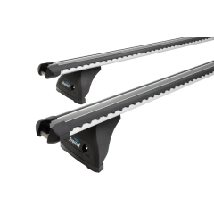 Prorack Heavy Duty Silver 2 Bar Roof Rack for Mazda BT-50 Gen 3 4dr Ute with Bare Roof (2020 onwards) - Track Mount