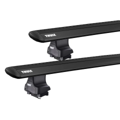 Thule 754 WingBar Rapid System Black 2 Bar Roof Rack for Daihatsu Sirion 5dr Hatch with Bare Roof (2018 onwards) - Clamp Mount
