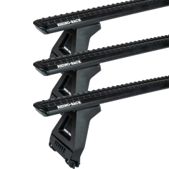 Rhino Rack JC-05059 Sportz RL150 Black 3 Bar Roof Rack for Land Rover Range Rover 5dr SUV with Rain Gutter (1972 to 1995) - Gutter Mount