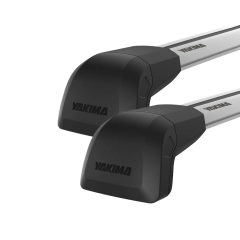 Yakima JetStream FX Silver 2 Bar Roof Rack for Land Rover Range Rover Velar Series 1 5dr SUV with Flush Roof Rail (2017 onwards) - Flush Rail Mount