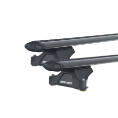 Rhino Rack JA2910 Vortex RLTP Black 2 Bar Roof Rack for HINO 300 Series 2dr Wide Cab with Factory Mounting Point (2001 onwards)
